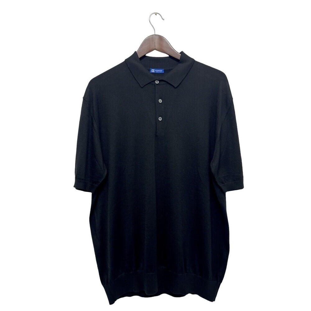 Giorgio's Made in Italy Collared Polo Short Sleeve Sweater Silk Set Of 3 Size XL - Picture 3 of 13